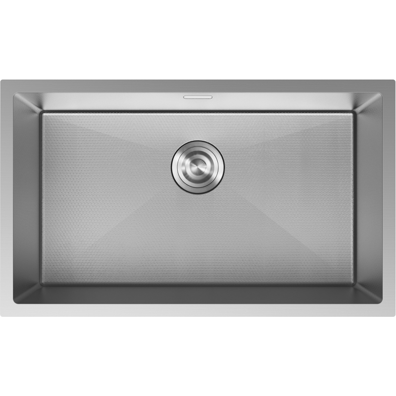 Mexen Trixo plieninė virtuvės plautuvė 1 skyrius 750 x 440 mm, inox HC - 6415751000-01HC