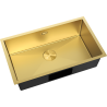 Mexen Trixo plautuvė plieninė 1-dubenė 750 x 440 mm, auksinė - 6415751000-55