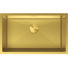 Mexen Trixo plieninė vienos dalies virtuvės kriauklė 750 x 440 mm, auksinė - 6415751000-55