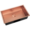 Mexen Trixo plieninis virtuvės kriauklė 1-sekcija 750 x 440 mm, varis HC - 6415751000-65HC