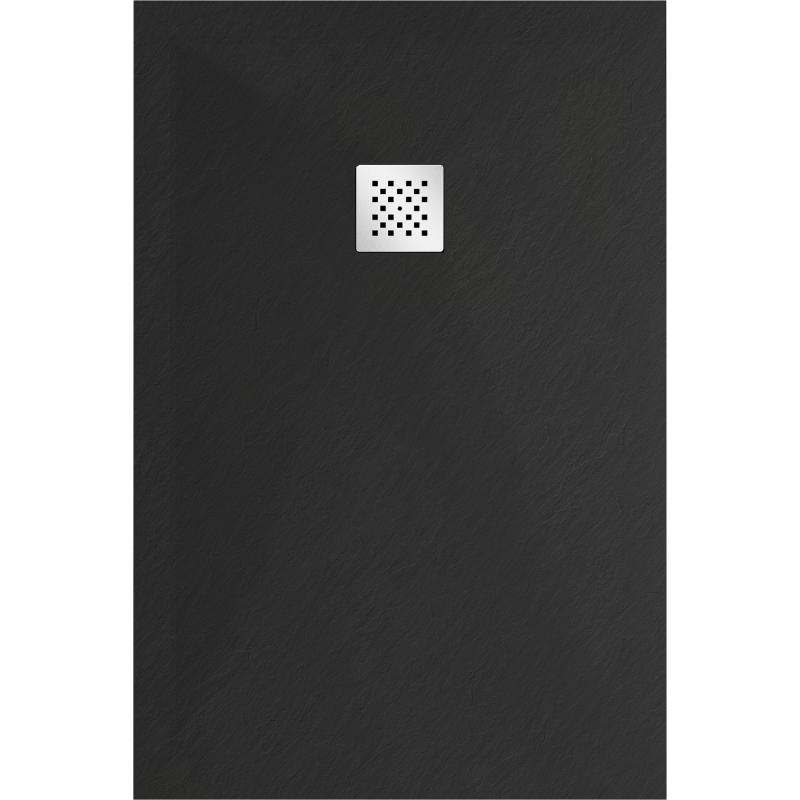 Mexen Stone+ stačiakampis kompozitinis padėklas 100 x 80 cm, juodas - 44708010