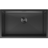 Mexen Trixo plieninė vienos kameros kriauklė 750 x 440 mm, juoda - 6415751000-70