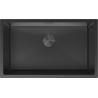 Mexen Trixo plieninė vienos kameros kriauklė 750 x 440 mm, juoda - 6415751000-70