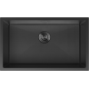 Mexen Trixo plieninė kriauklė 1 skyrelio 750 x 440 mm, juoda HC - 6415751000-70HC
