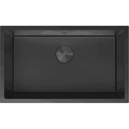 Mexen Trixo plieninė kriauklė 1 skyrelio 750 x 440 mm, juoda HC - 6415751000-70HC