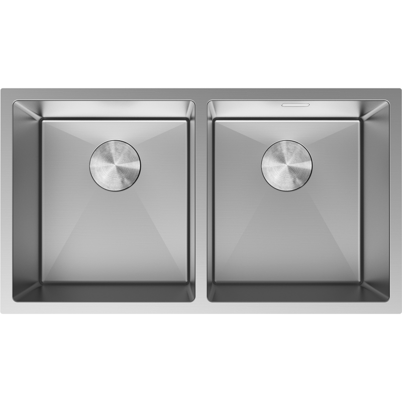 Mexen Binox nerūdijančio plieno 2 skyrių kriauklė 800 x 450 mm, inox - 6421802000-01