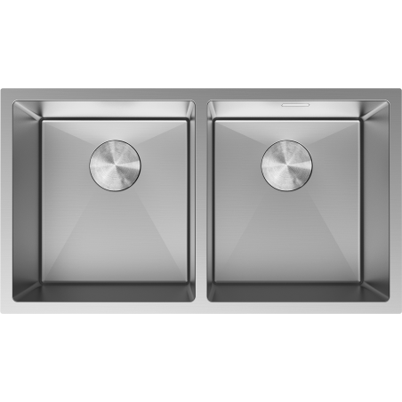 Mexen Binox nerūdijančio plieno 2 kamerų plautuvė 800 x 450 mm, inox - 6421802000-01