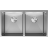 Mexen Binox nerūdijančio plieno 2 kamerų plautuvė 800 x 450 mm, inox - 6421802000-01