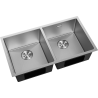 Mexen Binox plieninė virtuvinė kriauklė su 2 kameromis 800 x 450 mm, inox HC - 6421802000-01HC