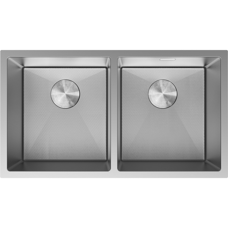 Mexen Binox plieninė virtuvinė kriauklė su 2 kameromis 800 x 450 mm, inox HC - 6421802000-01HC