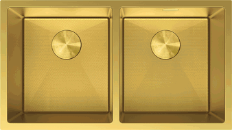Mexen Binox plieninė dviejų dalių plautuvė 800 x 450 mm, auksinė HC - 6421802000-55HC