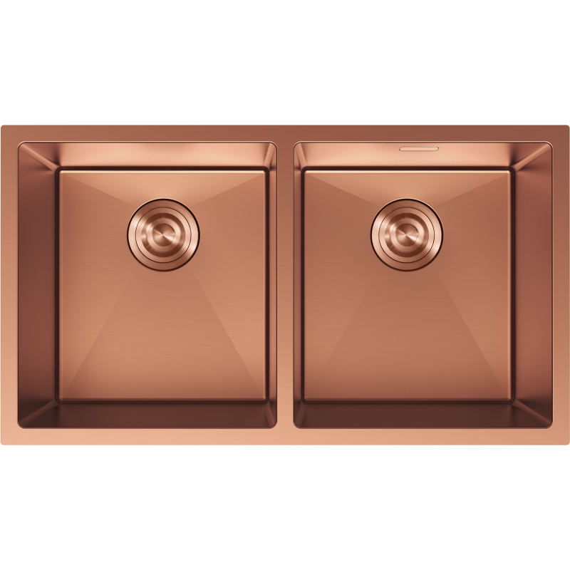 Mexen Binox plieninė kriauklė su dviem kameromis 800 x 450 mm, varis - 6421802000-65