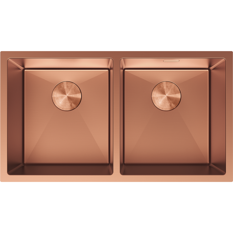 Mexen Binox plieninė kriauklė su dviem kameromis 800 x 450 mm, varis - 6421802000-65