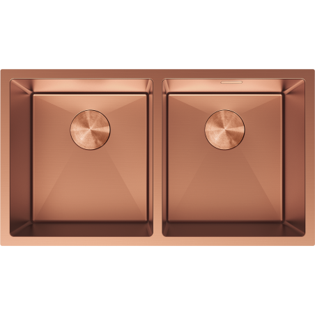 Mexen Binox plieninė kriauklė su dviem kameromis 800 x 450 mm, varis - 6421802000-65