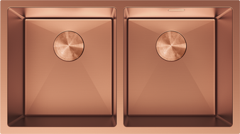 Mexen Binox plieninė kriauklė su dviem kameromis 800 x 450 mm, varis - 6421802000-65