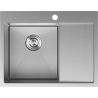 Mexen Exar plieninis vienos kameros plautuvė su kairiuoju nutekėjimu 620 x 480 mm, inox HC - 6431621005L-01HC