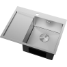 Mexen Exar nerūdijančio plieno kriauklė 1-skyrius su dešiniu lataku 620 x 480 mm, inox - 6432621005P-01