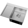 Mexen Exar nerūdijančio plieno kriauklė 1-skyrius su dešiniu lataku 620 x 480 mm, inox - 6432621005P-01
