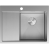 Mexen Exar plieninė kriauklė su viena kamera ir dešiniu nutekėjimu 620 x 480 mm, inox HC - 6432621005P-01HC