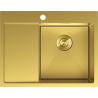Mexen Exar plieninis vienos sekcijos plautuvas su nuvarvėjimo dalimi, dešinys 620 x 480 mm, auksinis - 6432621005P-55