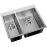 Mexen Flexo nerūdijančio plieno 1.5 skylių plautuvė 610 x 510 mm, inox - 6446611500-01