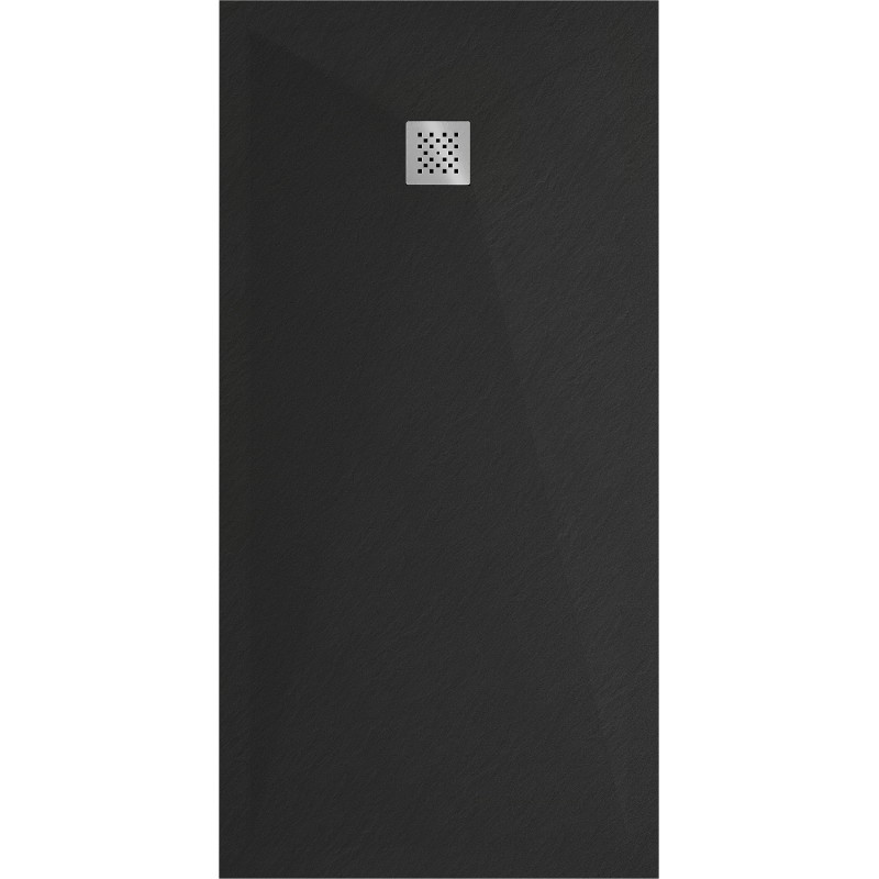 Mexen Stone+ stačiakampis kompozitinis dušo padėklas 180 x 80 cm, juodas - 44708018