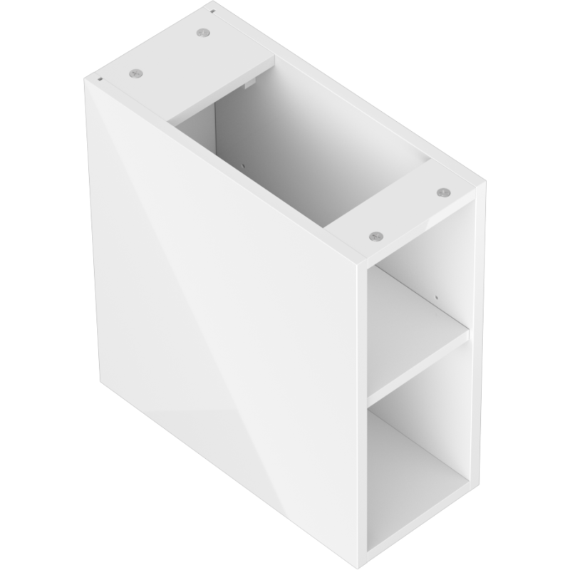 Mexen Box-A atvira spintelė su lentyna 20 cm, balta blizgi - 91AX2-0200-470-0-00