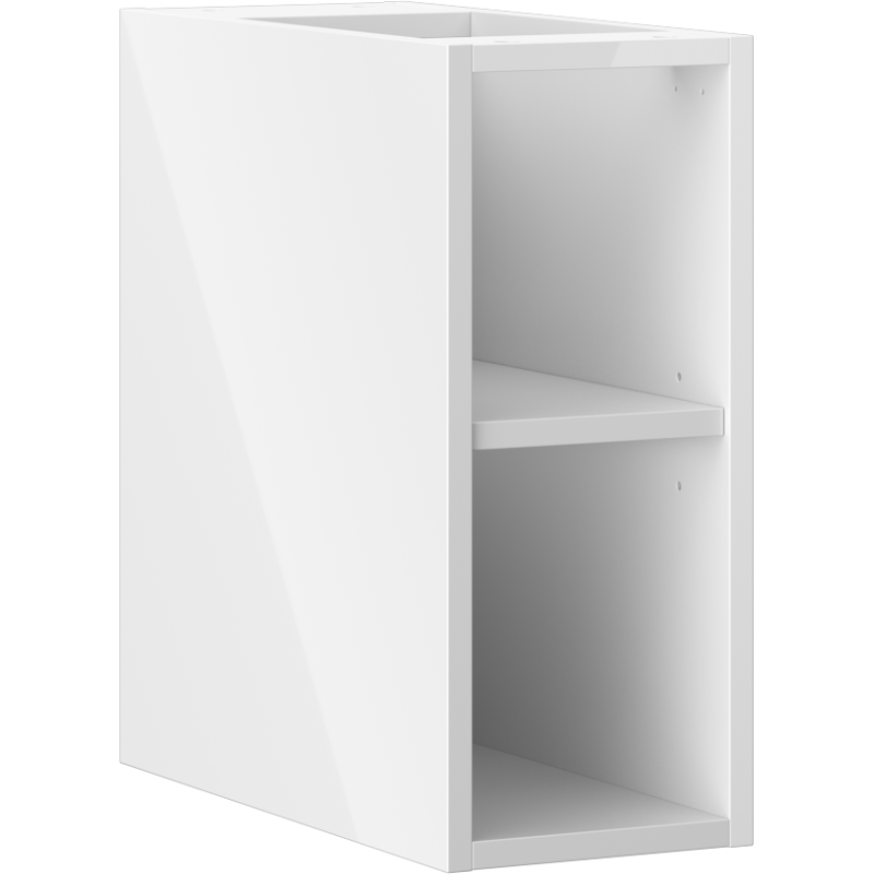 Mexen Box-A atvira spintelė su lentyna 20 cm, balta blizgi - 91AX2-0200-470-0-00