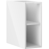 Mexen Box-A atvira spintelė su lentyna 20 cm, balta blizgi - 91AX2-0200-470-0-00