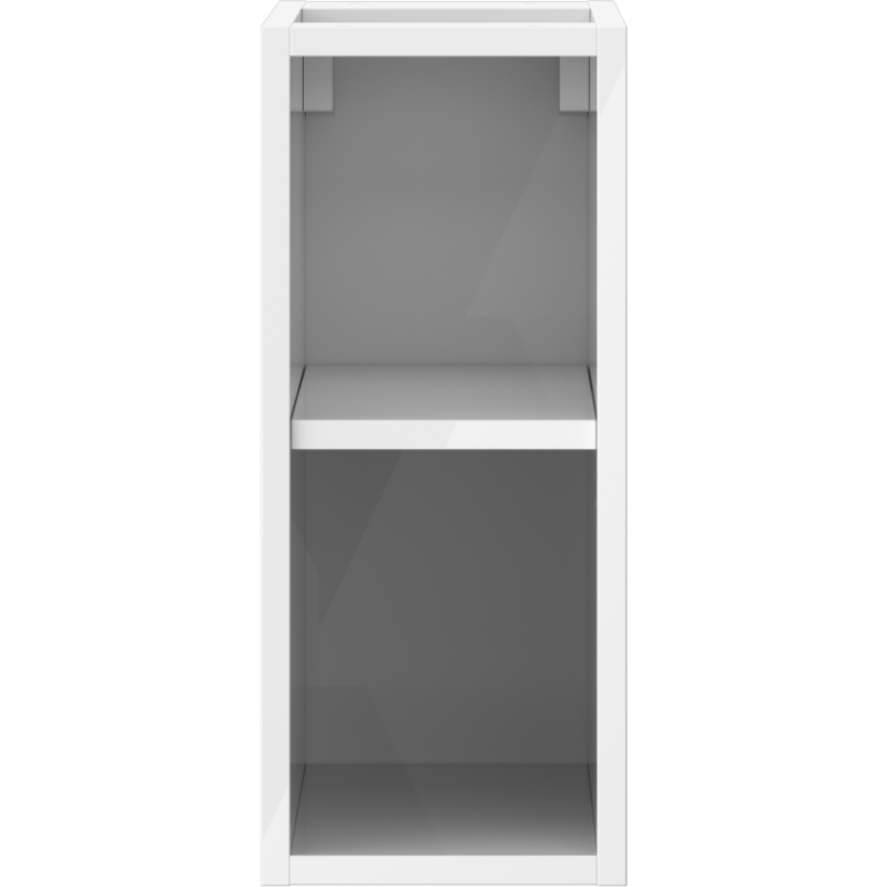 Mexen Box-A atvira spintelė su lentyna 20 cm, balta blizgi - 91AX2-0200-470-0-00