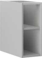 Mexen Box-A atvira spintelė su lentyna 20 cm, pilka matinė - 91AX2-0200-470-0-62