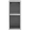 Mexen Box-A atvira spintelė su lentyna 20 cm, pilka matinė - 91AX2-0200-470-0-62