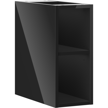 Mexen Box-A atvira spintelė su lentyna 20 cm, juoda blizgi - 91AX2-0200-470-0-70