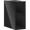 Mexen Box-A atvira spintelė su lentyna 20 cm, juoda blizgi - 91AX2-0200-470-0-70