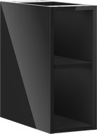 Mexen Box-A atvira spintelė su lentyna 20 cm, juodas blizgesys - 91AX2-0200-470-0-70