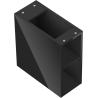 Mexen Box-A atvira spintelė su lentyna 20 cm, juoda blizgi - 91AX2-0200-470-0-70