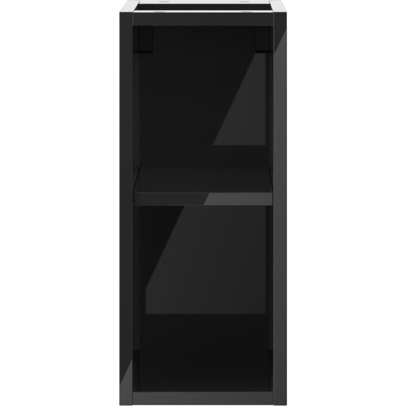 Mexen Box-A atvira spintelė su lentyna 20 cm, juodas blizgesys - 91AX2-0200-470-0-70