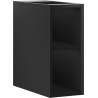 Mexen Box-A atvira spintelė su lentyna 20 cm, juoda matinė - 91AX2-0200-470-0-71