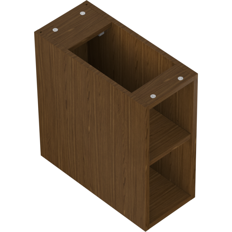 Mexen Box-A Atvira spintelė su lentyna 20 cm, riešutas - 91AX2-0200-470-0-86