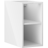 Mexen Box-A atvira spintelė su lentyna 25 cm, balta blizgi - 91AX2-0250-470-0-00