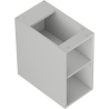 Mexen Box-A atvira spintelė su lentyna 25 cm, pilka matinė - 91AX2-0250-470-0-62