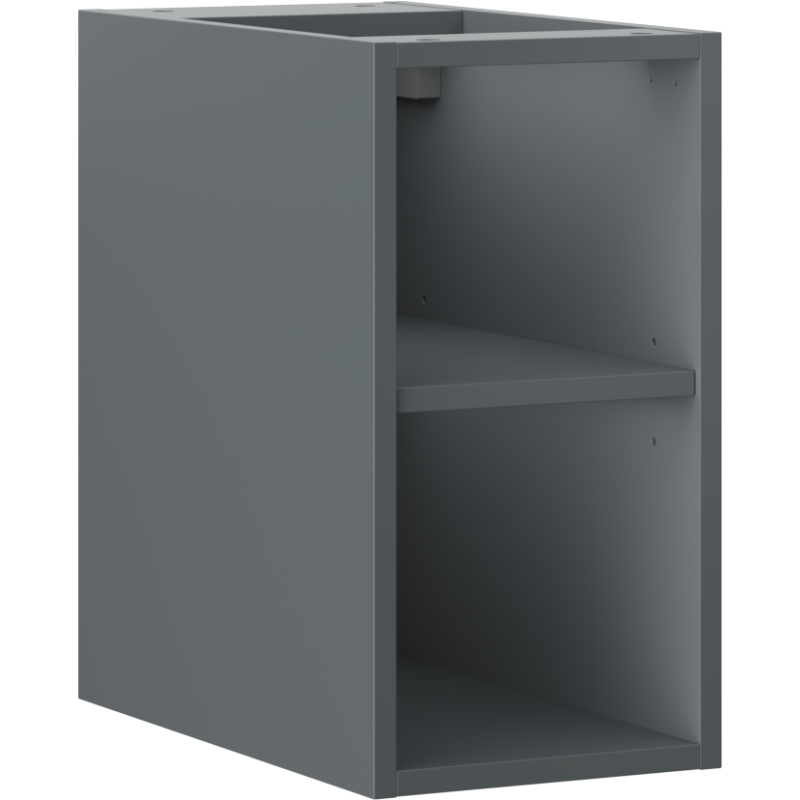 Mexen Box-A atviras spintelė su lentyna 25 cm, matinė grafitinė - 91AX2-0250-470-0-66