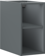 Mexen Box-A atviras spintelė su lentyna 25 cm, matinė grafitinė - 91AX2-0250-470-0-66
