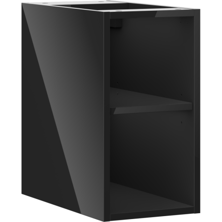 Mexen Box-A atvira spintelė su lentyna 25 cm, juoda blizgi - 91AX2-0250-470-0-70