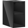 Mexen Box-A atvira spintelė su lentyna 25 cm, juoda blizgi - 91AX2-0250-470-0-70