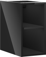 Mexen Box-A atvira spintelė su lentyna 25 cm, juoda blizgi - 91AX2-0250-470-0-70