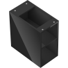 Mexen Box-A atvira spintelė su lentyna 25 cm, juoda blizgi - 91AX2-0250-470-0-70
