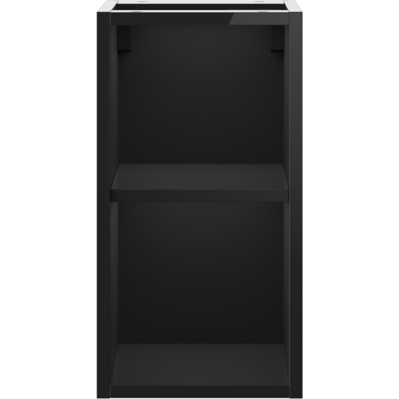 Mexen Box-A atvira spintelė su lentyna 25 cm, juodas blizgesys - 91AX2-0250-470-0-70