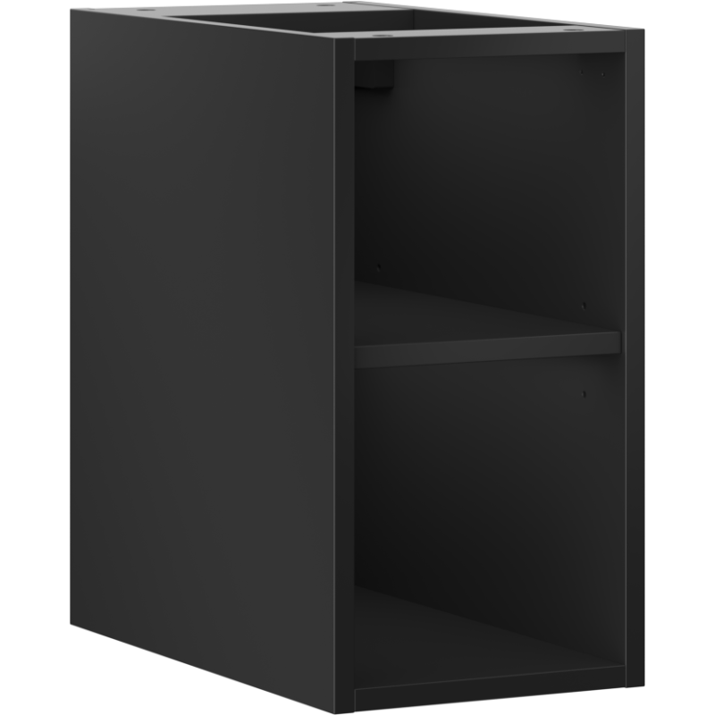 Mexen Box-A atvira spintelė su lentyna 25 cm, juoda matinė - 91AX2-0250-470-0-71