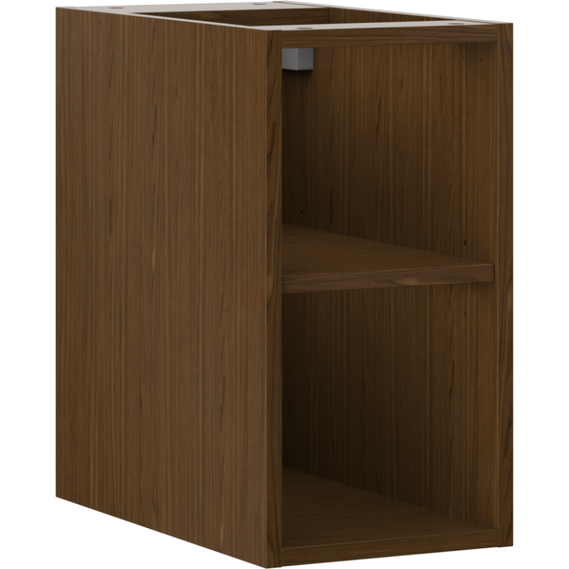 Mexen Box-A atviras spintelė su lentyna 25 cm, riešutas - 91AX2-0250-470-0-86